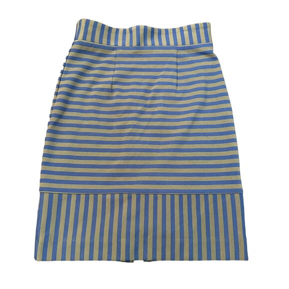 Plenty by Tracy Reese blue & gray striped pencil skirt size 0 - Picture 11 of 11